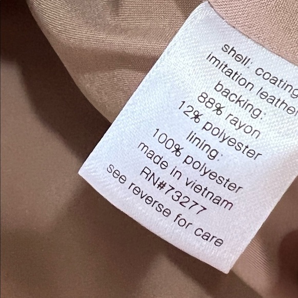 Elizabeth and James Cream Leather Jacket - Picture 4 of 5